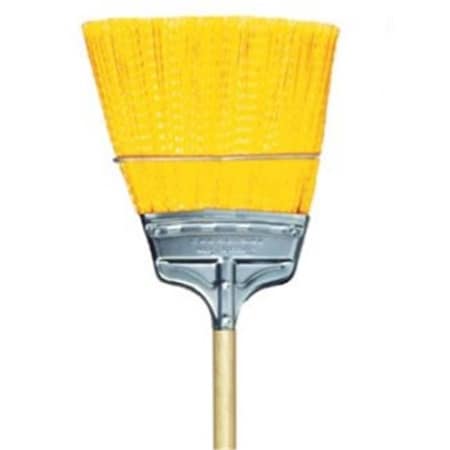 Gordon Brush Milwaukee Dustless Brush 437053 Yellow Flagged Polypropylene; Steel Handle; Upright Broom; Case Of 12 437053
